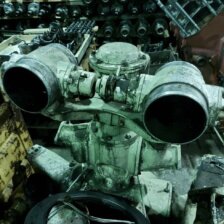 Патрубок левый 401.16.1сб-2 на двигатель М-401А, М-401Б