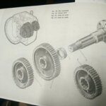 Вал редуктора 1225-40-1 ведомый на двигатель 3Д12